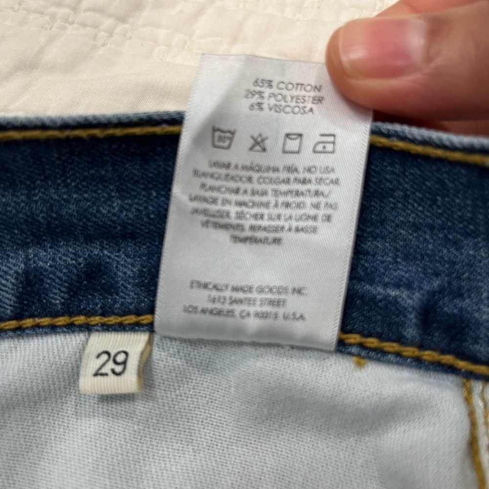 Etica Stanton Wide Leg Denim Jeans Sz. 29 NWT - Picture 8 of 13